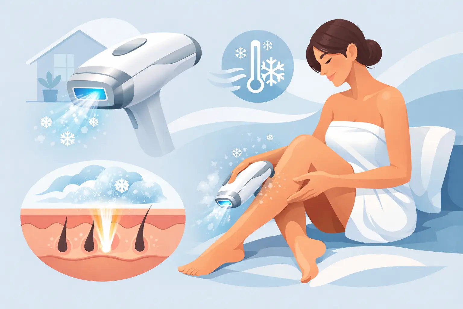 At-Home IPL Laser Hair Removal With Cooling