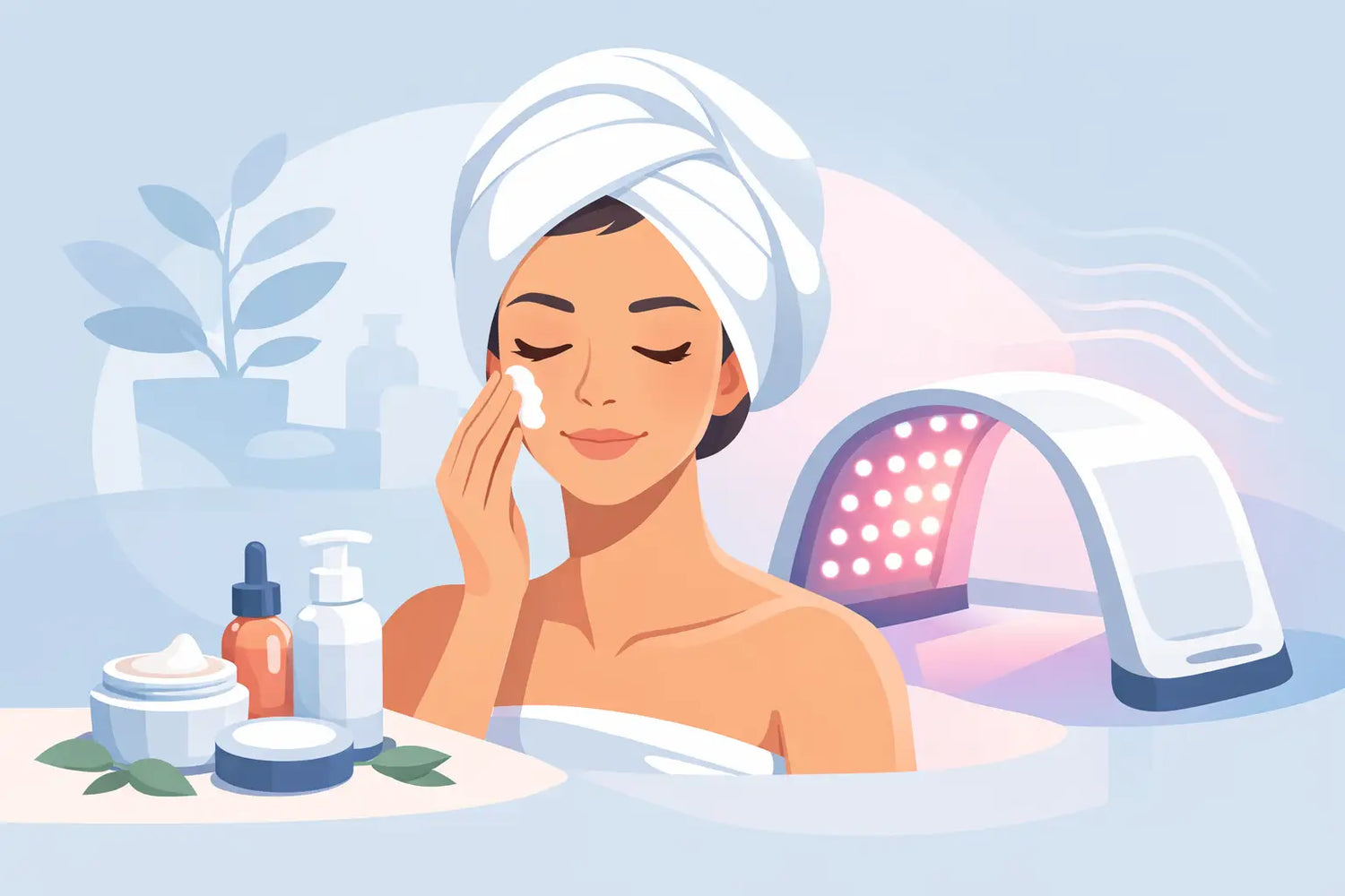 What Should I Put on My Face Before LED Light Therapy?