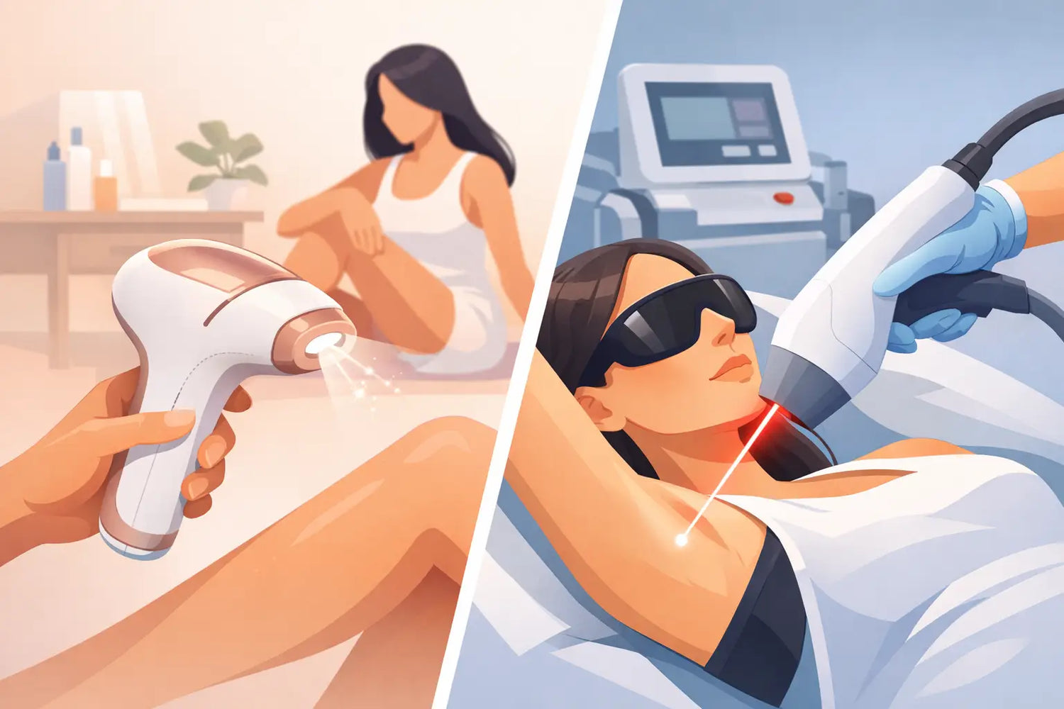 At Home IPL vs Laser Hair Removal