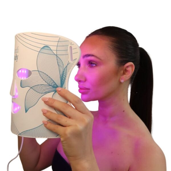 LED Face mask 1000x1000 Purple Worn | Bondi Body